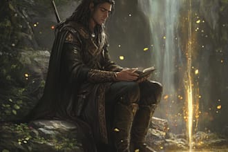 create an epic fantasy book cover