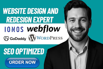 design wordpress ionos godaddy website webflow to wordpress