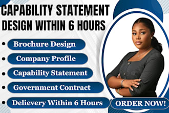 design and write capability statement for government contracts and proposals