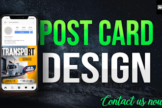 create a promotional eddm postcard, poster, flyer design