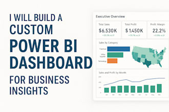 build a custom power bi dashboard for business insights