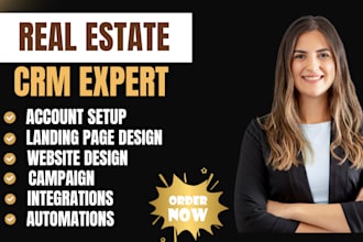setup real estate lofty chime, kvcore, boldtrail, followwup boss CRM idx website