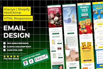 design responsive klaviyo email newsletter for shopify