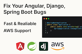 fix bugs or add features to your angular, spring boot, django app