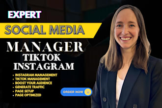 manage and grow your instagram and tiktok for beauty brand