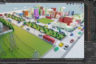 build realistic low poly map, roblox map, roblox game assets, roblox map builder