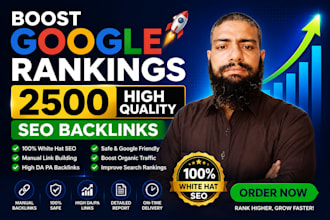 boost google rankings 2500 high quality seo backlinks