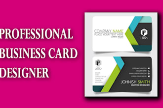 design a professional and modern business card