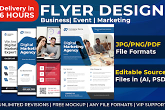 design a professional flyer for business, event, or marketing promotion