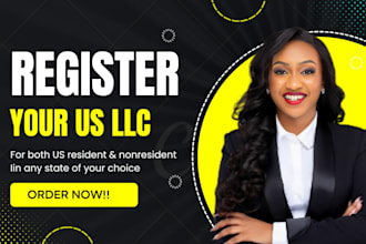register US llc for non resident, ein, amend llc close ein, llc address, US bank