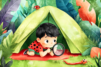 children book illustration and children book illustration