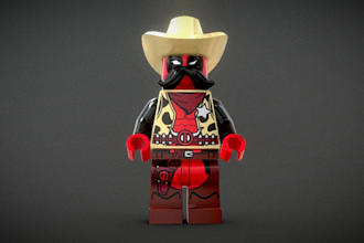create cute 3d toy, funko pop, action figure,3d figurines, toy designer lego set
