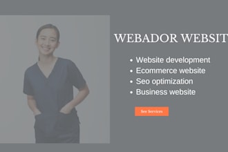 redesign existing website on webador wix duda hostinger wordpress website