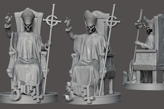 scary 3d character figurines,3d print horror 3d cartoon model,spooky statue, stl