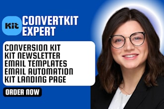 setup convertkit account design convertkit newsletter template kit landing page