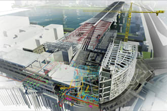 create lod 300 bim model, elevation, section, floor plan, 3d model in revit