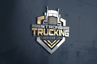 design modern trucking, transport, logistics and towing logo