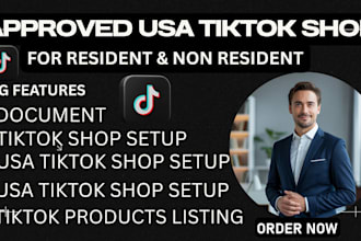 set up USA tiktok shop create tiktok shop for non resident