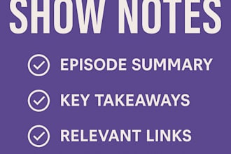 write engaging and SEO friendly podcast show notes