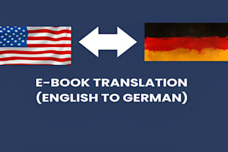 translate your book or ebook from english to native german professionally KDP