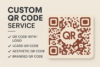 generate professional customized qr code design with logo