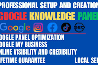 create verified google knowledge panel for you, business and company