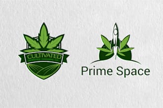 do design medical marijuana cannabis weed cbd thc hemp cigar logo
