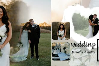 do your wedding album photo,cover page desing