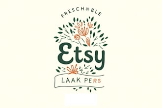 design etsy logo, banner, shop banner, product banner, mockup, thank you card
