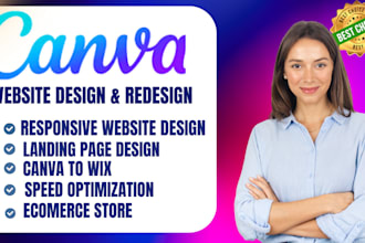 design canva, canva pro website, canva landing page, ai canva website design