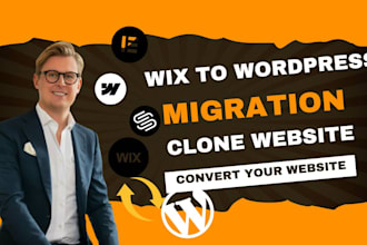 convert wix to wordpress clone website website migration webflow to wordpress