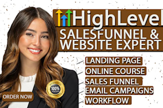 gohighlevel landing page gohighlevel website funnel ghl expert gohighlevel sales