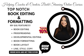 do german proofreading, developmental and copy edit for your novel or book