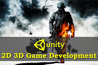 do a custom 2d 3d unity mobile game development for android, IOS, PC and HTML5