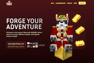 create a website for your minecraft server