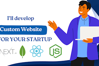 develop nextjs website with mern stack backend