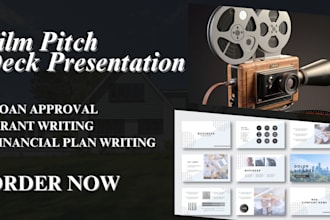 design films funding presentation movies pitch deck for UK US india europe