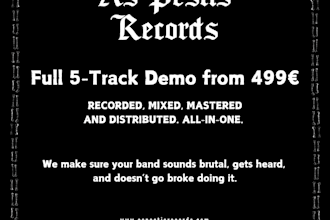 mix master promote and distribute your black metal songs