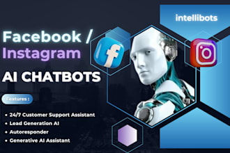 build a facebook and instagram chatbot for customer support and lead generation