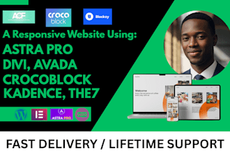 build customize wordpress websites with astra kadence divi the7 avada crocoblock