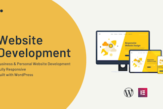 build a professional business or personal website in wordpress