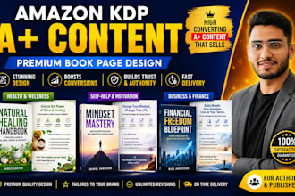 design amazon kdp a plus content, ebc and book banners