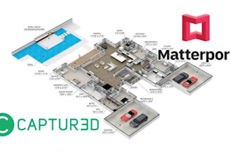 renovate, create 3d matterport virtual staging tour interior, exterior design