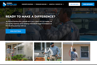 design pressure washing website soft wash power washing website