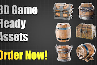 create custom 3d game assets and game props