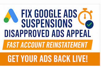fix google ads account suspension disapproved ads policy violation appeal setup