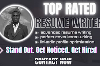 write a professional resume, CV, cover letter, and optimize linkedin profile