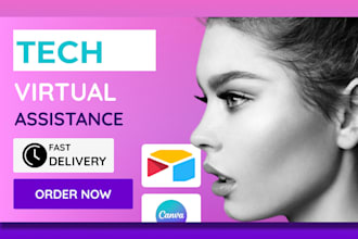 be your tech savvy virtual assistant canva, make com asana, clickup, airtable