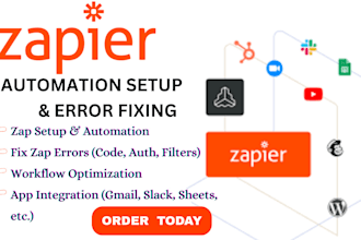 fix zapier errors, automate workflow with zapier and make
