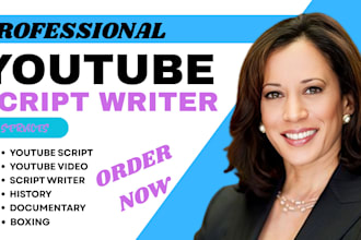 do top notch scriptwriting, be your youtube scriptwriter, football video script